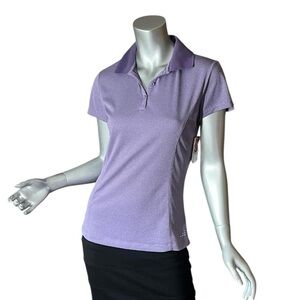 BCG Women’s Small Purple Athletic Polo Shirt Collard Tee New With Tags